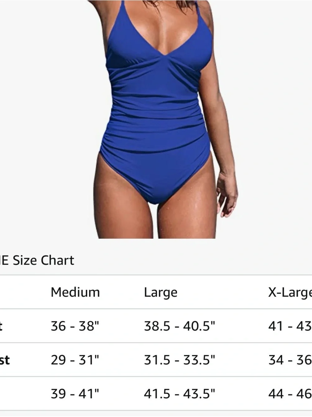 Cupshe slimming cobalt